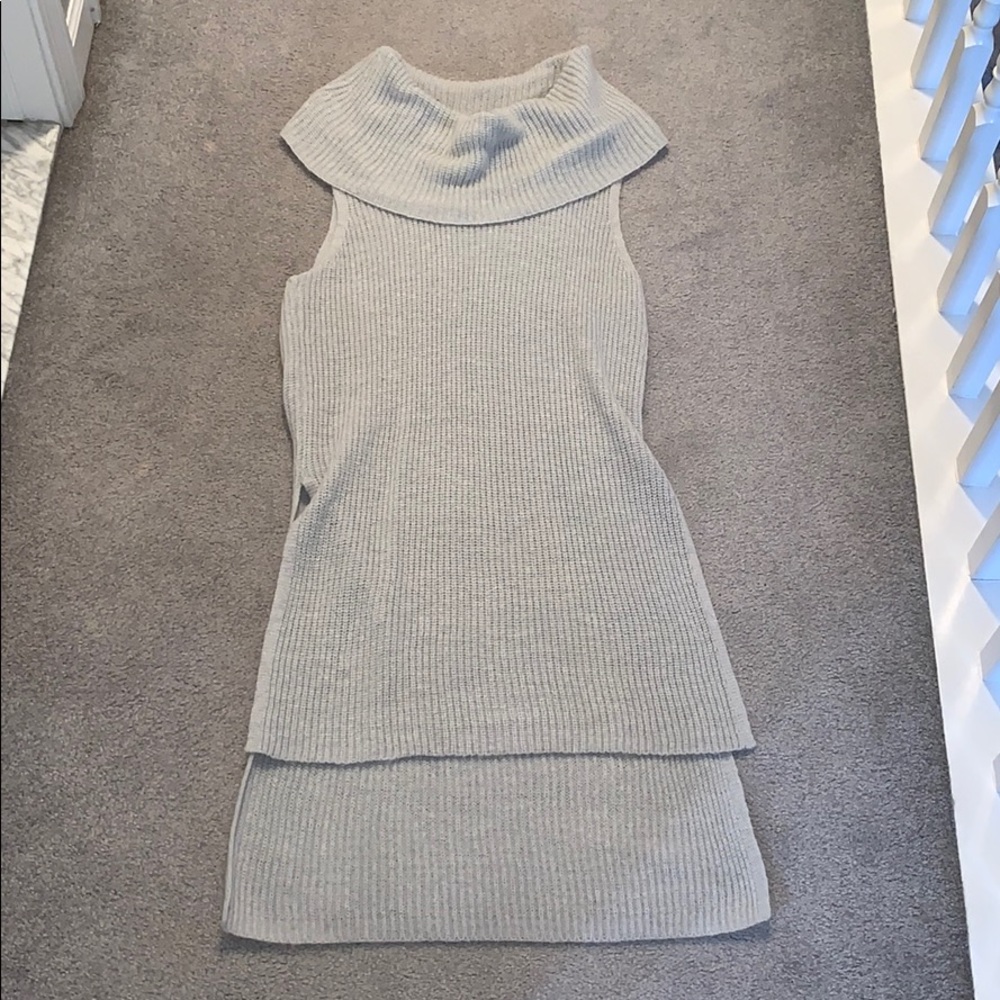 Turtleneck tank top sweater